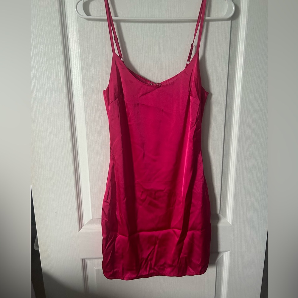 Hot Pink Petite Dress